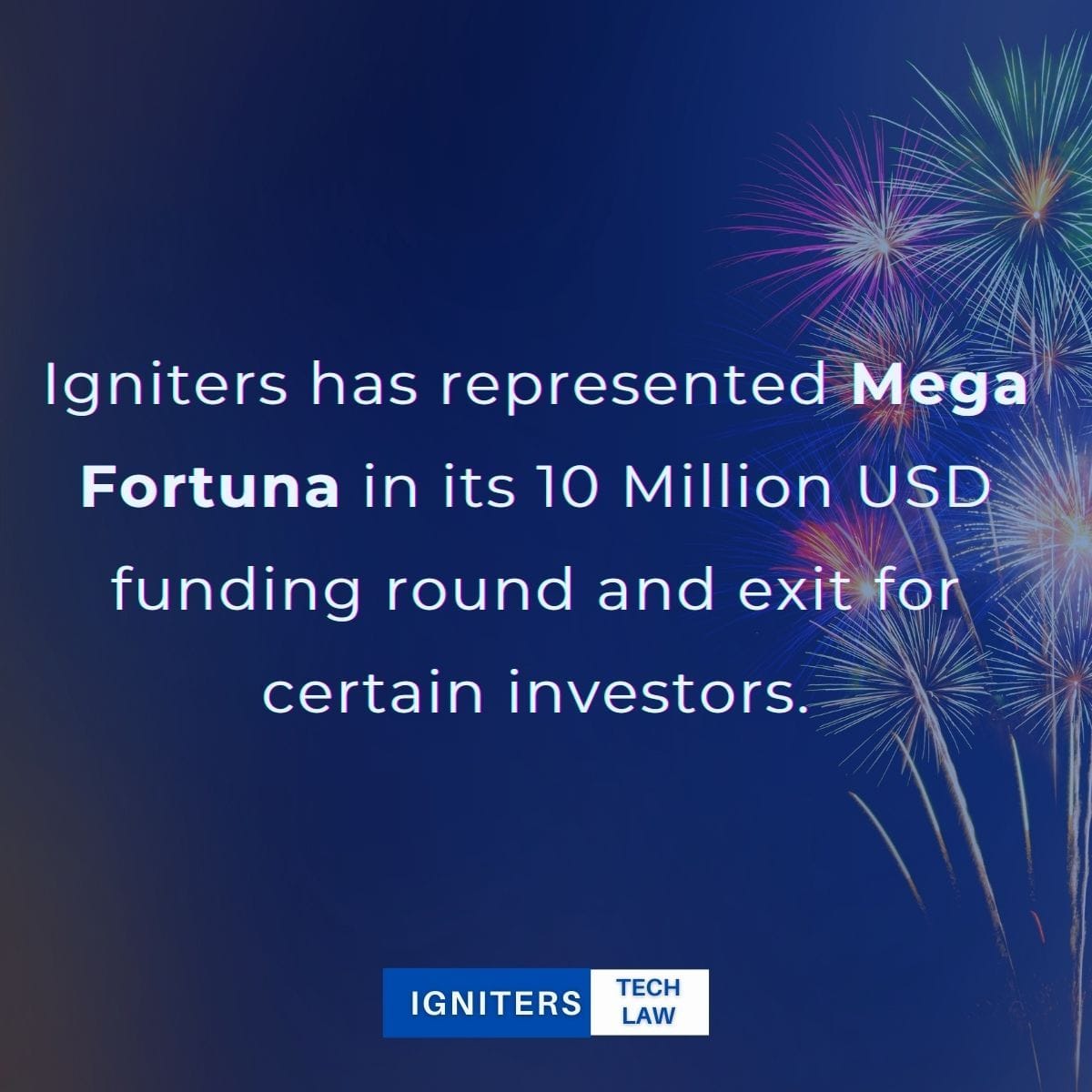 Aonic - Mega Fortuna Investment | News | Igniters Tech Law